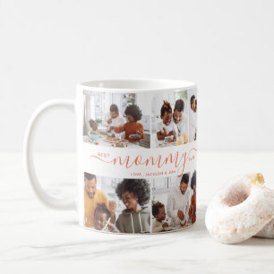 Taza De Café Mejor Mamá del Mundo Collage de Fotos Día de la Ma