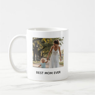 Taza De Café Mejor mamá del mundo Foto completa Personalizada