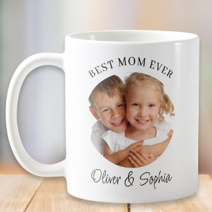 Taza De Café Mejor Mamá del Mundo Foto Día de la Madre