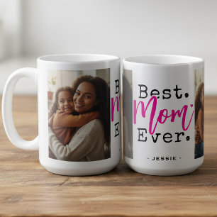 Taza De Café Mejor Mamá del Mundo Foto Día de la Madre