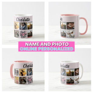 Taza De Café Mejor Mamá del Mundo Letra Floral