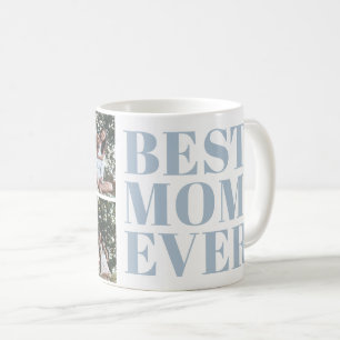 Taza De Café Mejor Mamá del Mundo Regalo 3 Fotos Moderno y Auda