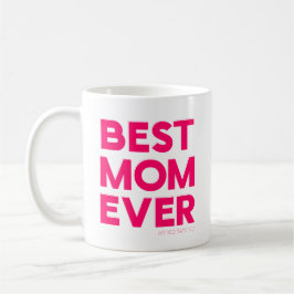 Taza De Café Mejor Mamá del Mundo Rosa