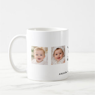 Taza De Café Mejor mamá familia collage de fotos niños
