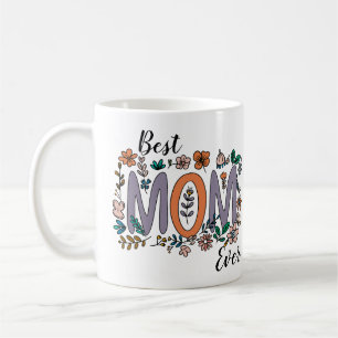 Taza De Café Mejor Mamá Floral Mug