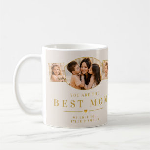Taza De Café Mejor Mamá Foto Familiar Día de la Madre