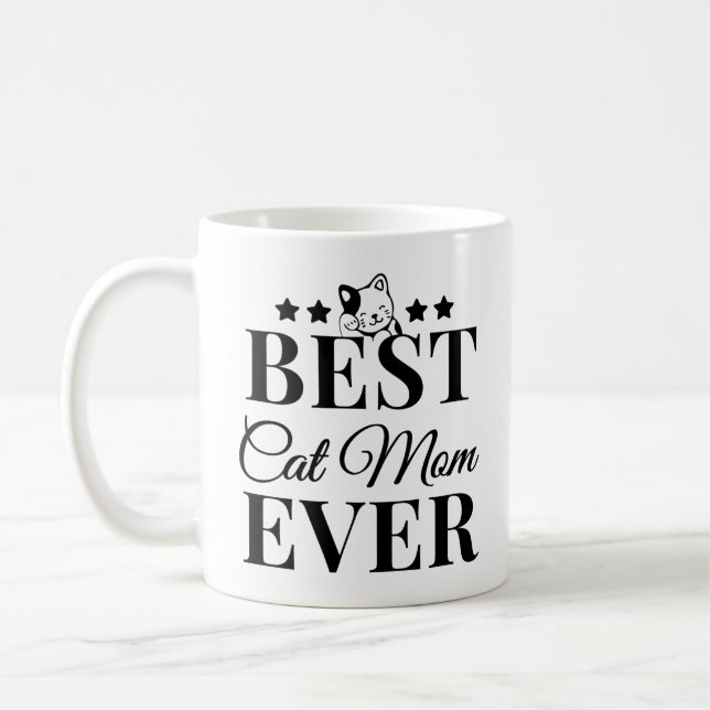 Taza De Café Mejor Mamá Gata Nunca - Madre Gata (Izquierda)