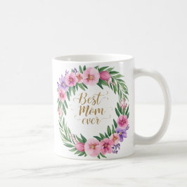 Taza De Café Mejor Mamá Hermosa Floral