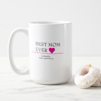 Mejor Mamá Jamás Mug con Corazón Rosa - Confirmado