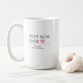 Taza De Café Mejor Mamá Jamás Mug con Corazón Rosa - Confirmado