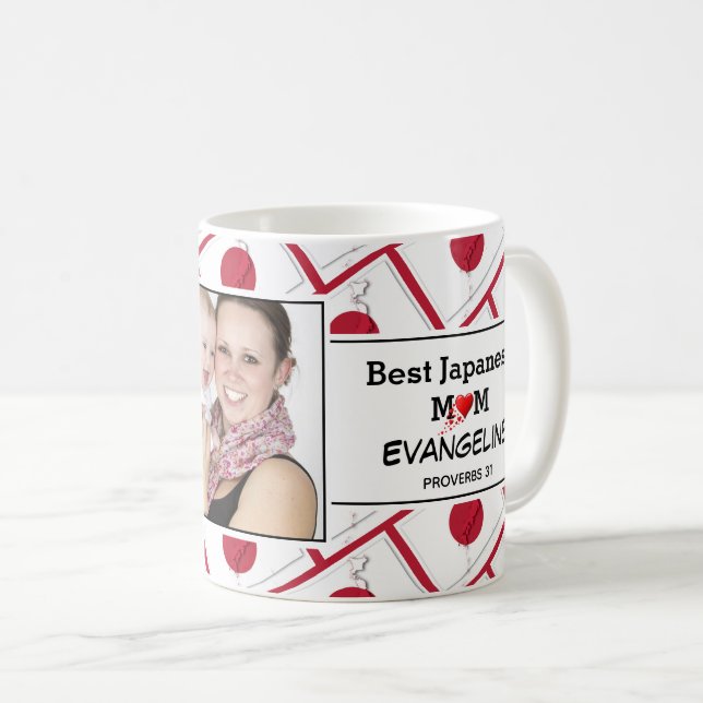 Taza De Café Mejor Mamá Japonesa Personalizada Proverbs 31 Foto (Anverso derecho)