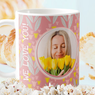 Taza De Café MEJOR MAMÁ NUNCA Rosa Vintage Floral