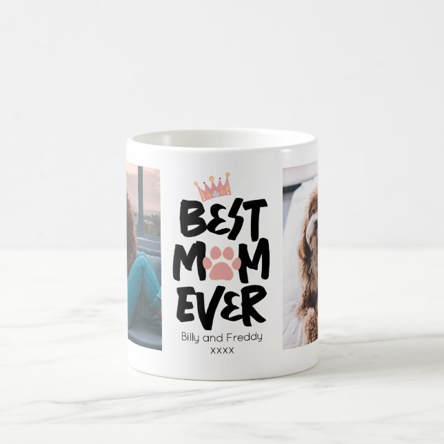 Taza De Café Mejor Mamá Perro 2 Fotograma (Centro)