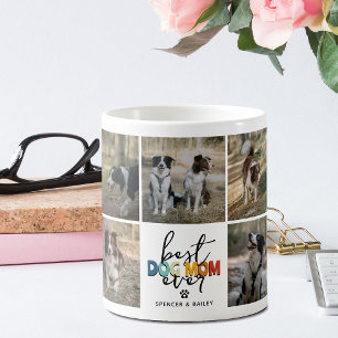 Taza De Café Mejor Mamá Perro del Mundo Collage de Fotos
