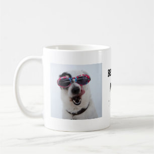 Taza De Café Mejor Mamá Perro, Dos Fotografías Escritas A Mano