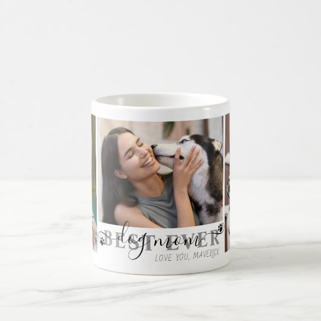 Taza De Café Mejor Mamá Perro Guión 3 Fotografías (Centro)