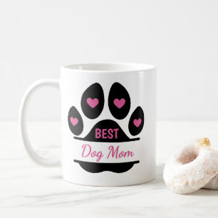 Taza De Café Mejor Mamá Perro Huella de Pata