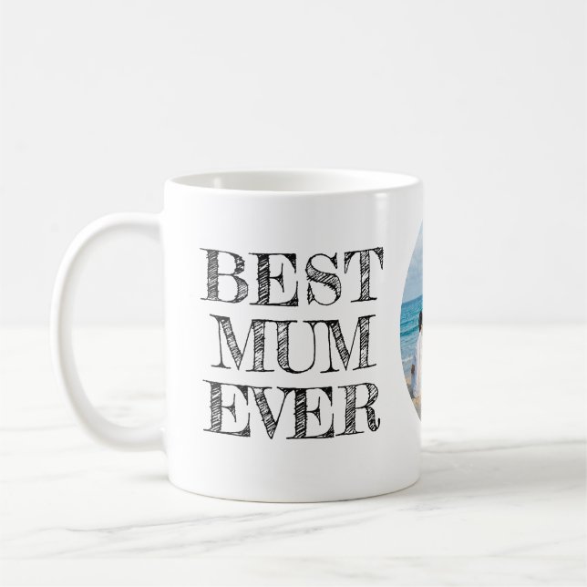 Taza De Café Mejor Mamá personalizada nunca Mug con foto (Izquierda)