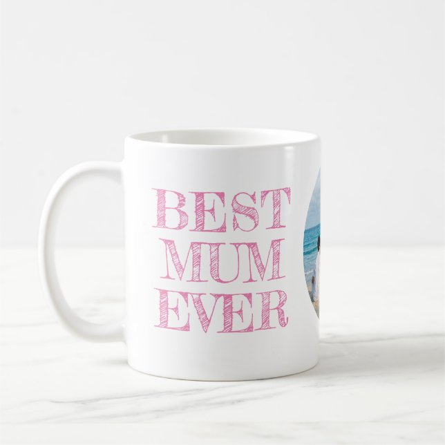 Taza De Café Mejor Mamá personalizada nunca Mug con foto (Izquierda)