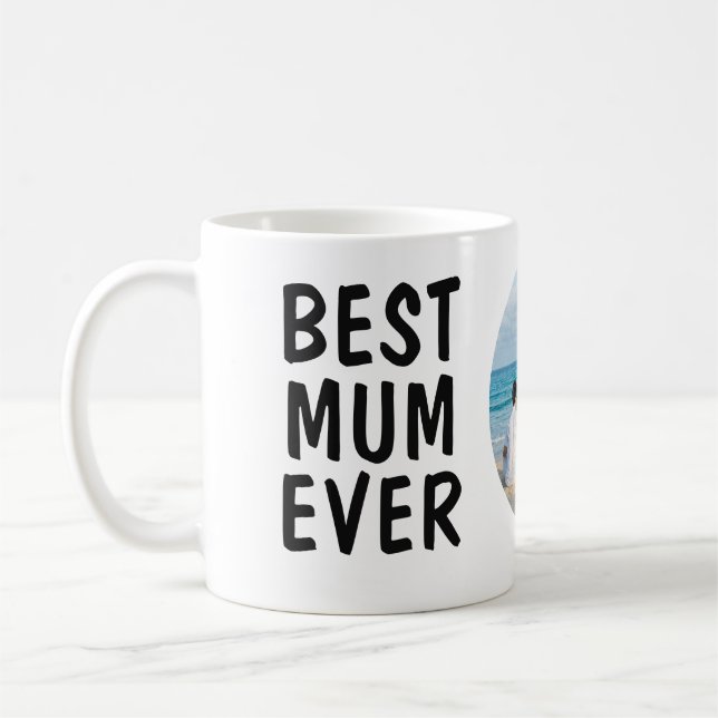 Taza De Café Mejor Mamá personalizada nunca Mug con foto (Izquierda)