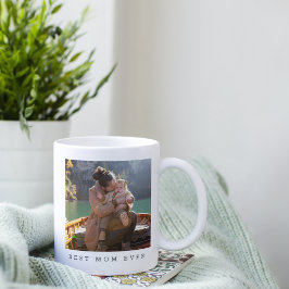 Taza De Café Mejor Mamá Siempre Con Foto Editable Personalizada