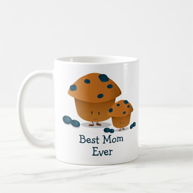 Taza De Café Mejor Mamá Siempre Cuida Comida De Muffin De Aránd (Izquierda)