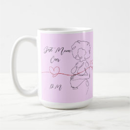Taza De Café Mejor Mamá Siempre De Moda Un Corazón De Embarazo 