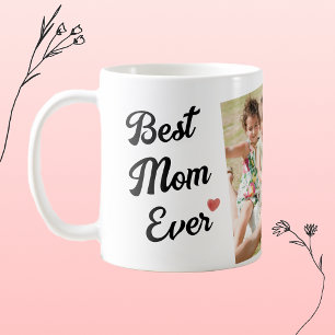 Taza De Café Mejor Mamá Siempre Moderna Fotografía Café Mug