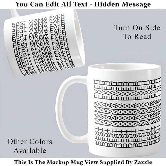 Taza De Café Mejor Mamá Siempre Oculta Mensaje 141BW Novedad (Subido por el creador)