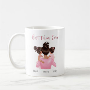 Taza De Café Mejor Mamá Siempre Personalizada De Color Rosa