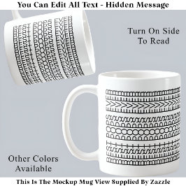 Taza De Café Mejor mensaje oculto de Pops 141BW Novedad