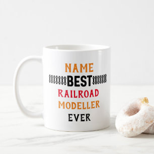 Taza De Café Mejor Modelador Ferroviario de la Historia (Texto 