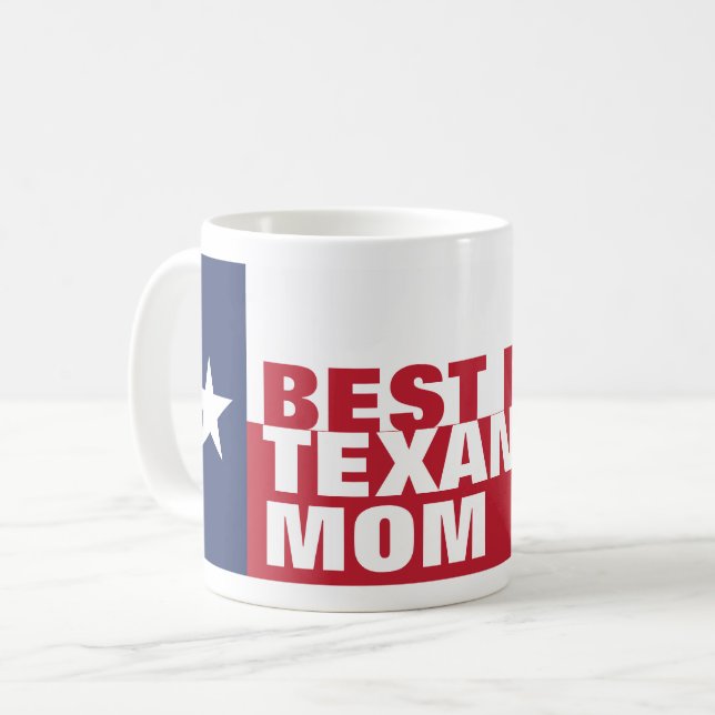 Taza De Café Mejor MOM de TEXAN (Anverso izquierdo)