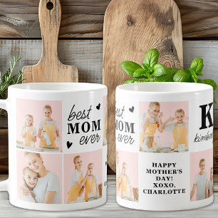 Taza De Café Mejor MOM jamás personalizado Monograma 7 Foto