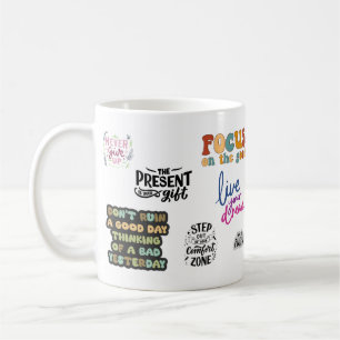 Taza De Café Mejor Mug de citas diarias de motivos y de vida