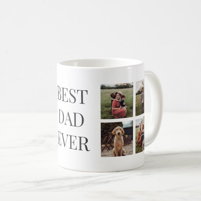 Taza De Café Mejor Mug de fotos de papá nunca personalizado (Anverso derecho)