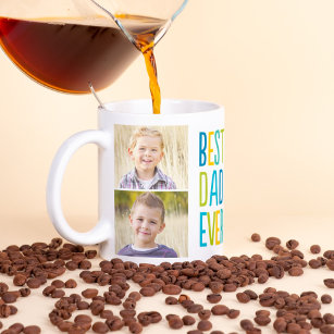Taza De Café Mejor Mug de fotos del Personalizado de Papá Nunca