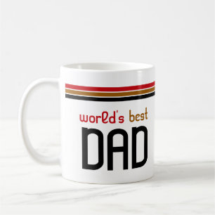 Taza De Café Mejor Mug de Papá del Mundo - Retrocede