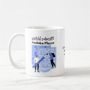 Taza De Café Mejor Mug Personalizada Sudoku del Mundo