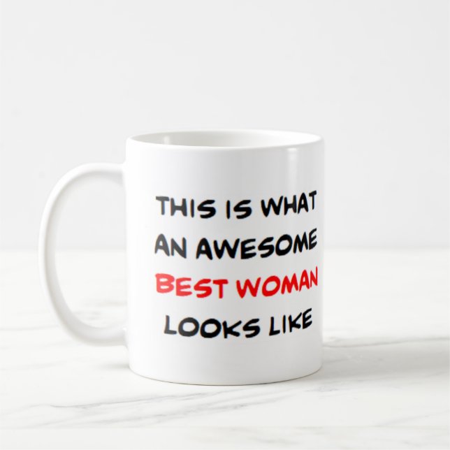 Taza De Café mejor mujer, increíble (Izquierda)