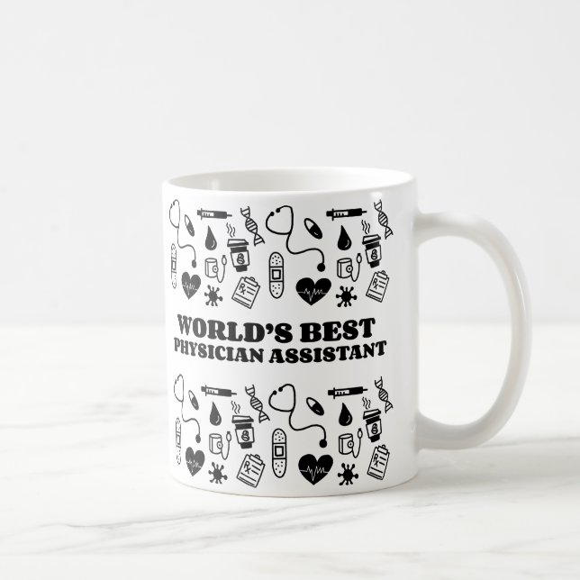 Taza De Café Mejor Música Auxiliar Médico del Mundo (Derecha)