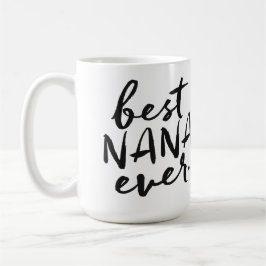 Taza De Café Mejor Nana manuscrita nunca