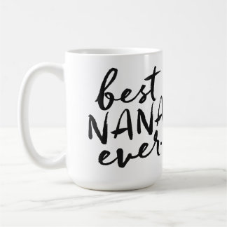 Taza De Café Mejor Nana manuscrita nunca