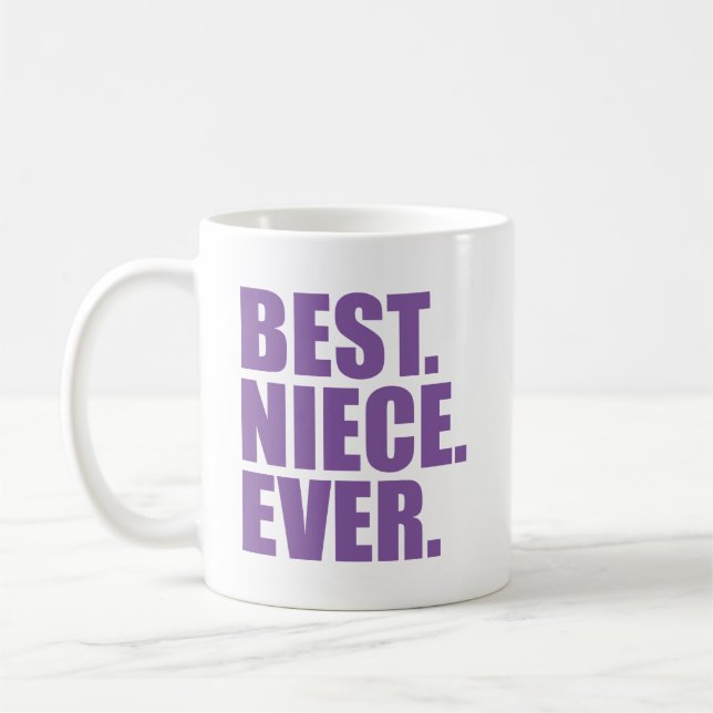 Taza De Café Mejor. Niña. Nunca.(violeta) (Izquierda)