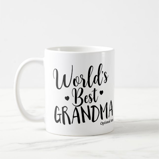 Taza De Café Mejor Nombre Personalizado De GRANDMA Personalizad (Izquierda)