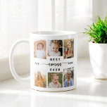 Taza De Café Mejor Nonna de la Historia - Collage de fotos de l<br><div class="desc">Celebra la "mejor nonna jamás" con este Collage de fotos de nietos personalizado Coffee Mug. Este sincero regalo cuenta con un coqueto collage de preciadas fotos que capturan momentos especiales, complementado con un mensaje sincero. Está equipado con cerámica de alta calidad, microondas y lavavajillas para su comodidad y durabilidad. Este...</div>