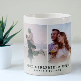 Taza De Café Mejor Novia | Collage de fotos moderno 4