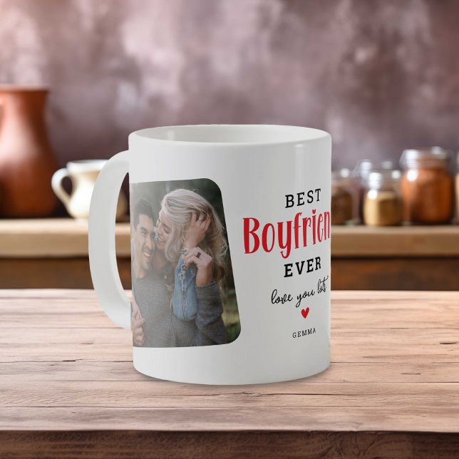 Taza De Café Mejor NOVIO del mundo 2 Regalo Foto Lindo (Subido por el creador)