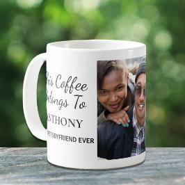 Taza De Café Mejor Novio Personalizada