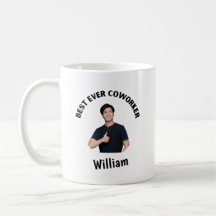 Taza De Café Mejor Obrero Personalizado De La Historia Foto